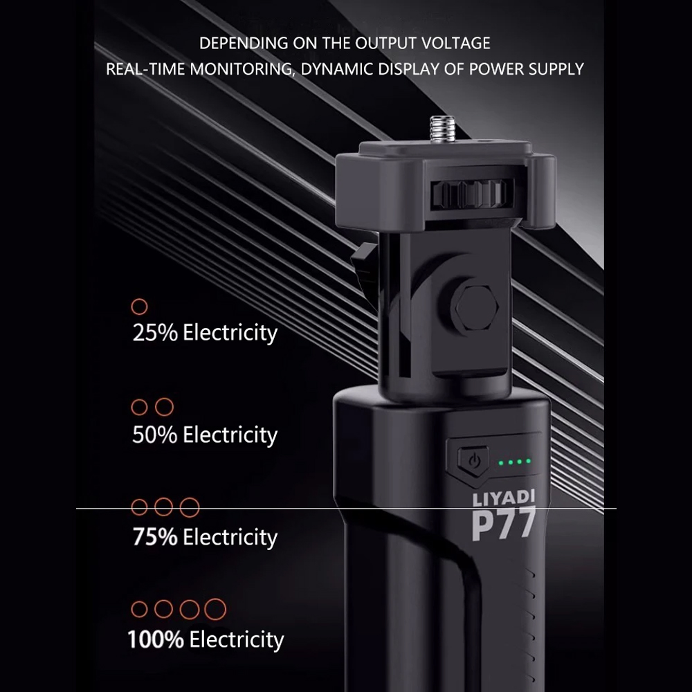 Gambar produk LIYADI Battery Grip Lampu Studio Camera Monitor Smartphone 5200mAh - P77