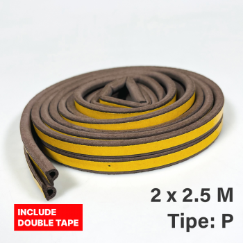 TaffHOME Lis Penutup Celah Pintu Penghalang Debu Door Seal 2x2.5M - ESPV5