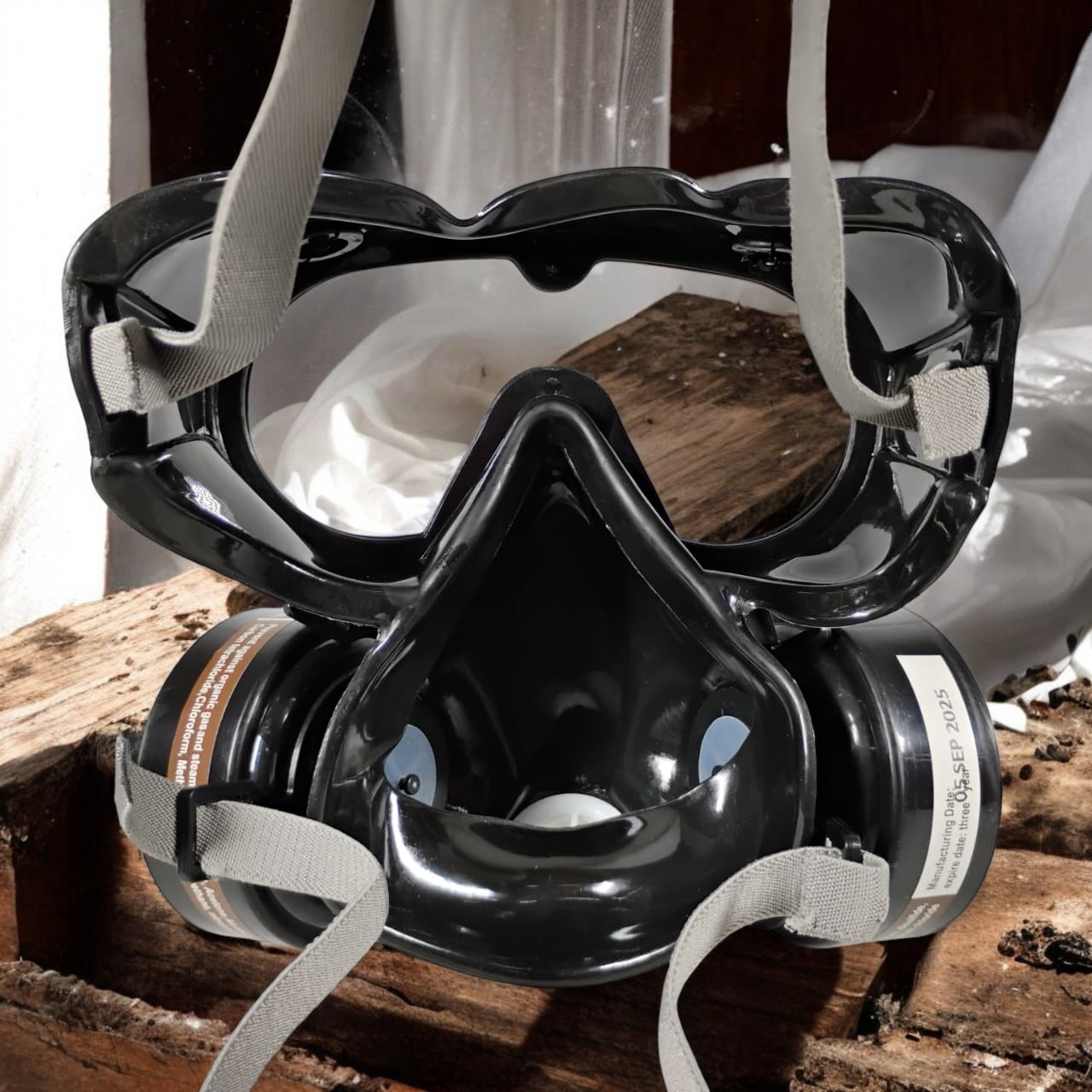 Gambar produk TaffGUARD Masker Gas Respirator Full Face with Activated Carbon Filter - SF01