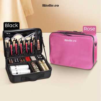 Biutte.co Tas Kosmetik Make Up Travel Organizer Bag Wanita 40x29x14cm - X3235 Gambar produk Biutte.co Tas Kosmetik Make Up Travel Organizer Bag Wanita 40x29x14cm - X3235