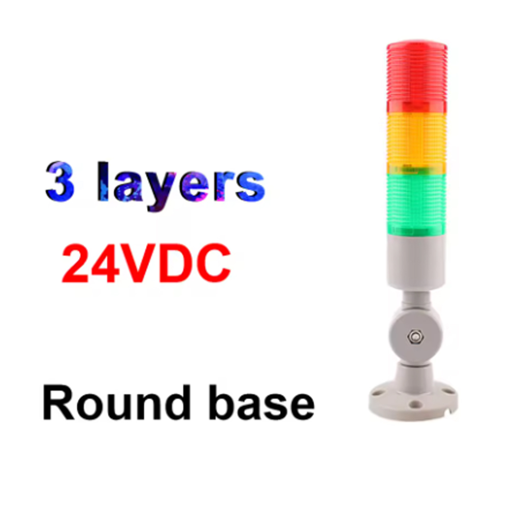 Gambar produk DIANQI Lampu Menara LED Signal Warning Light Operation Fault Silent DC 24V - DQ-300