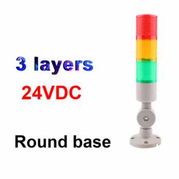 Gambar produk DIANQI Lampu Menara LED Signal Warning Light Operation Fault Silent DC 24V - DQ-300