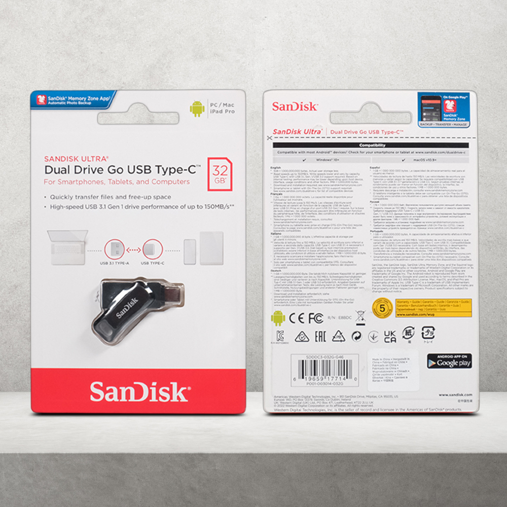 Gambar produk SanDisk Ultra Dual Drive Go USB Type C 32GB - SDDDC3