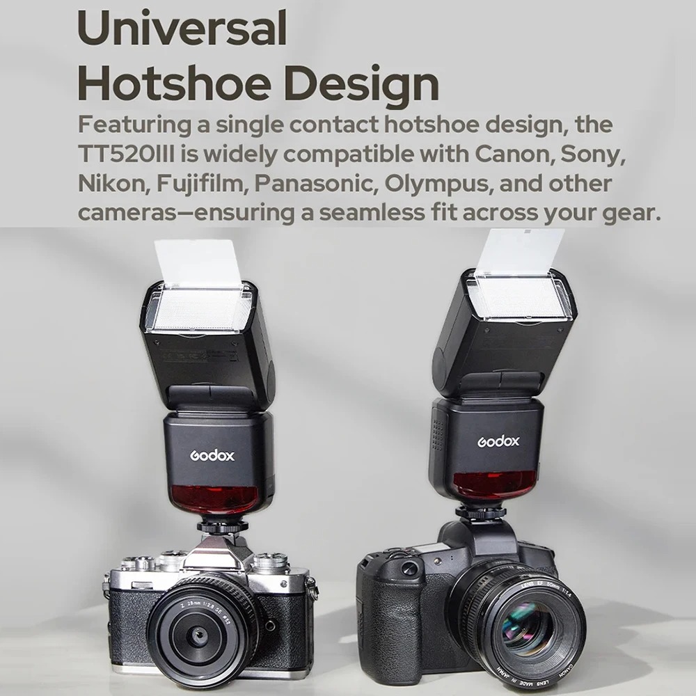 Gambar produk Godox Flash Camera Wireless 433MHz Adjustable Head 5600K - TT520III THINKLITE