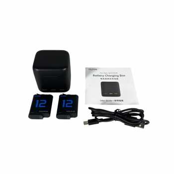 Gambar produk TELESIN Charger Baterai 3 Slot GoPro Hero 9/10/11/12 with 2 Batteries - S0-BCG-04-TGP