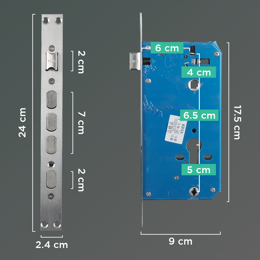 MAISUSTY Smart Door Lock Fingerprint Password Card RFID Alarm - G1F-N9 Gambar produk MAISUSTY Smart Door Lock Fingerprint Password Card RFID Alarm - G1F-N9
