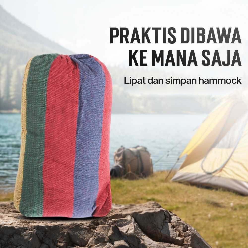 Gambar produk Hammock Tempat Tidur Gantung Double Thick Canvas - JS426