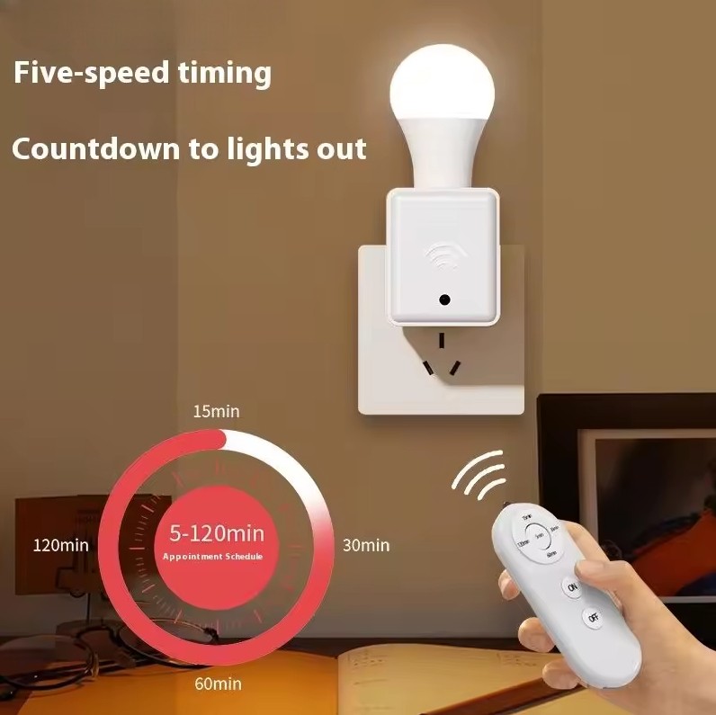 Gambar produk Homeclub Fitting Lampu Soket Pintar Smart Adapter Remote EU Plug E27 - 265N