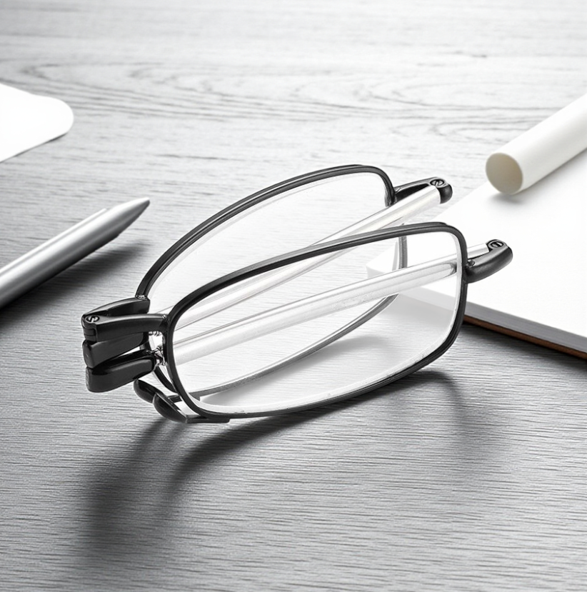KLASSNUM Kacamata Baca Rabun Dekat Folding Reading Glasses Lensa Plus 1.5 - HM642 Gambar produk KLASSNUM Kacamata Baca Rabun Dekat Folding Reading Glasses Lensa Plus 1.5 - HM642