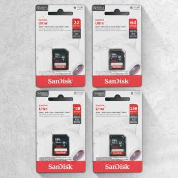 Gambar produk SanDisk Ultra SDHC/XC UHS-I Card Class 10 100MB/s 64GB - SDSDUNR-GN3IN