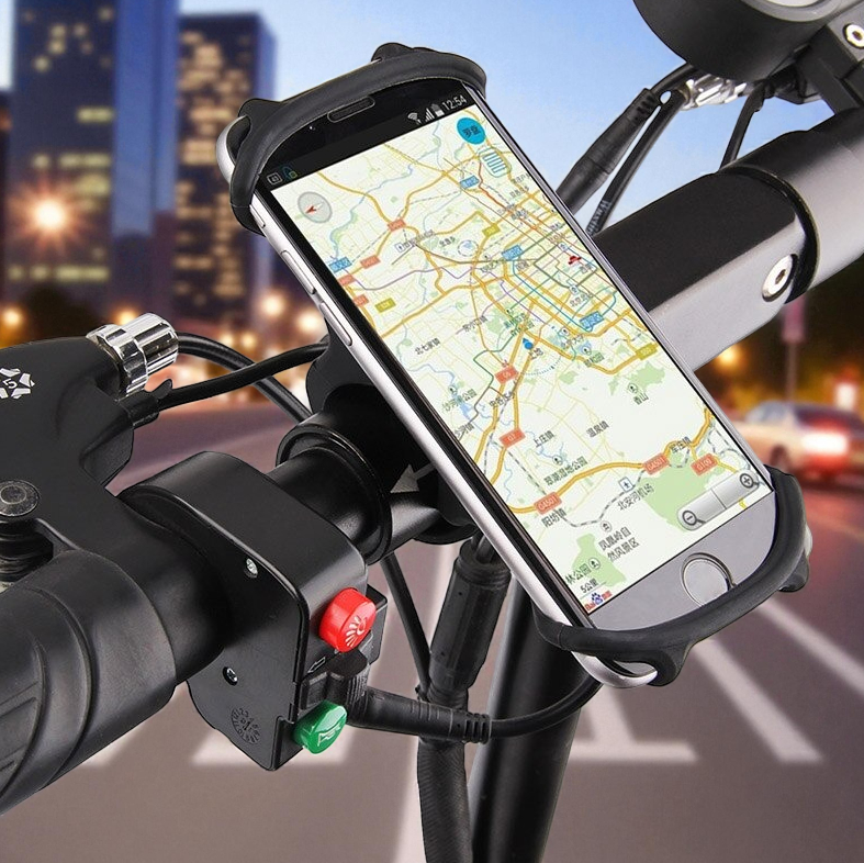 Gambar produk Gaiby Holder Smartphone Sepeda Bicycle Mount Universal Silicone - B07