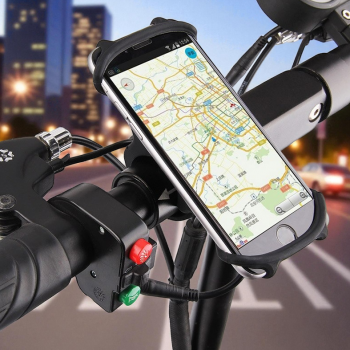 Gaiby Holder Smartphone Sepeda Bicycle Mount Universal Silicone - B07