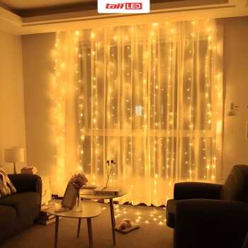 Gambar produk TaffLED Lampu Hias Gorden String Lights Wedding Decoration 3x3M - 300L