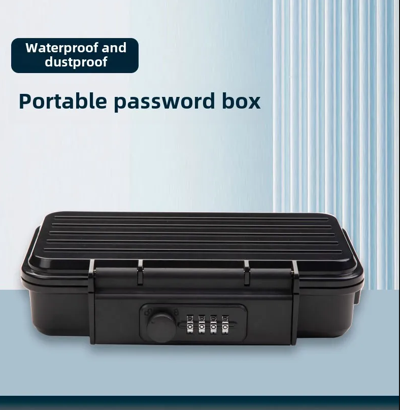Gambar produk MOOL Kotak Brankas Travel Safe Box Password Lock 4 Digit 24x15x6cm - G13-5