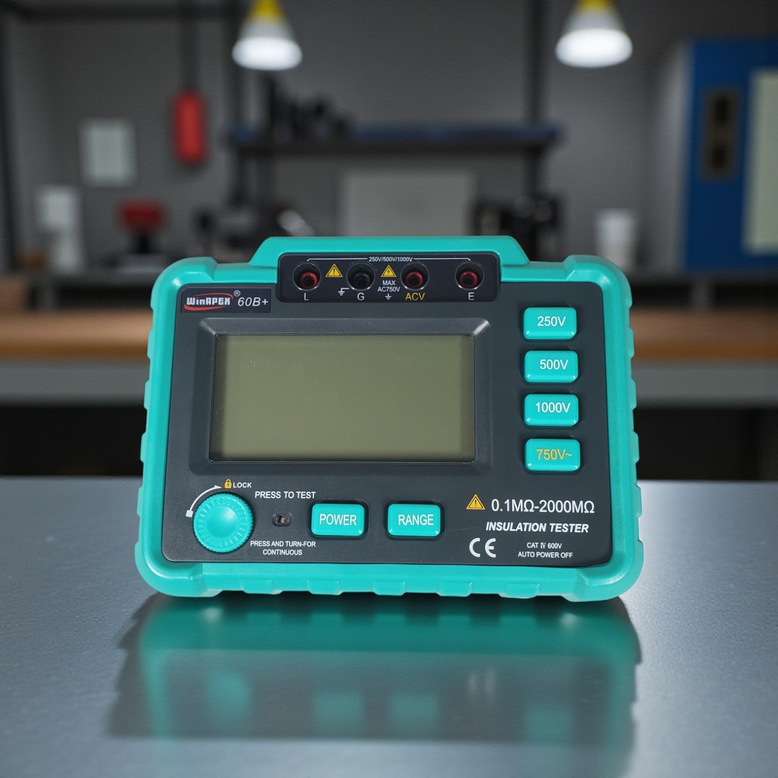 Gambar produk WinAPEX Digital Megohmmeter Voltage Tester Insulation Megger Tool - 60B+