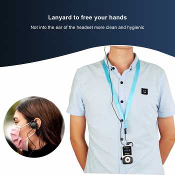 RETEKESS Audio Tour Guide Wireless Receiver 600mAh with Earphone - T131 Gambar produk RETEKESS Audio Tour Guide Wireless Receiver 600mAh with Earphone - T131