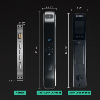 JADERY Smart Door Lock Fingerprint Face Recognition Card Xhome - Z31 Gambar produk JADERY Smart Door Lock Fingerprint Face Recognition Card Xhome - Z31