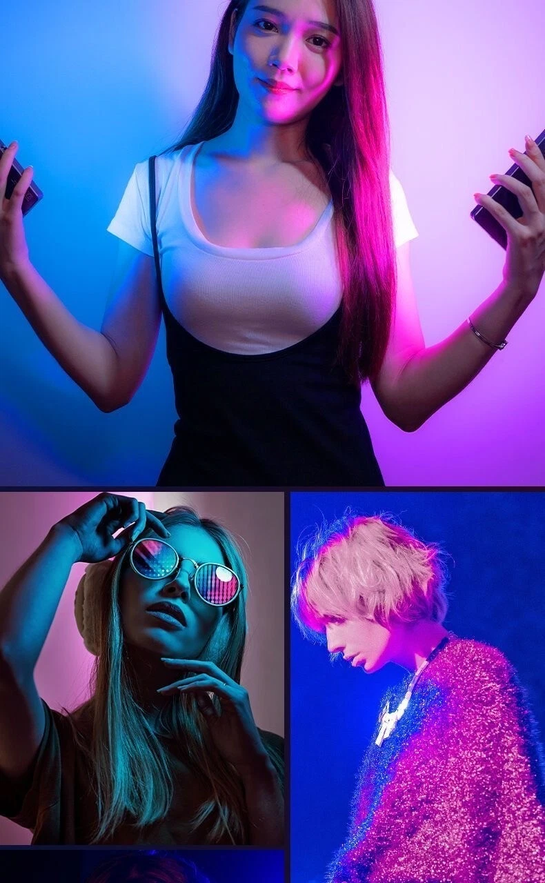 Gambar produk LIYADI Lampu Fotografi LED Portabel RGB OLED Panel Light 10W 9900K - LR135 PRO