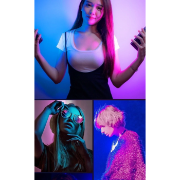 Gambar produk LIYADI Lampu Fotografi LED Portabel RGB OLED Panel Light 10W 9900K - LR135 PRO