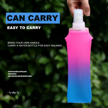 Gambar produk TaffSPORT Botol Minum Soft Flask Foldable Sport Water TPU 250ml - TF-25