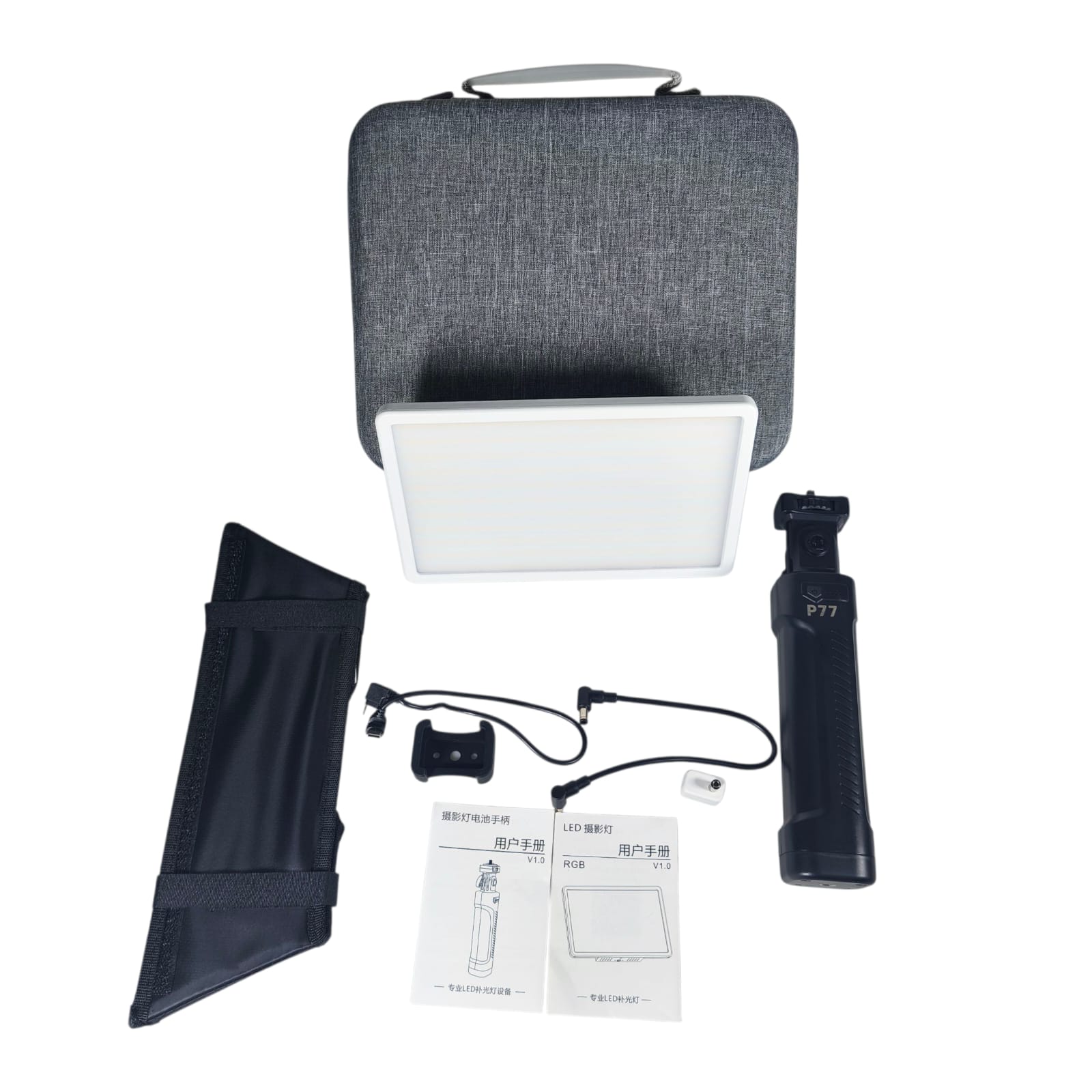 Gambar produk LIYADI Lampu Studio Fotografi Fill Light RGBW 100W with Battery Grip - P100C Kit