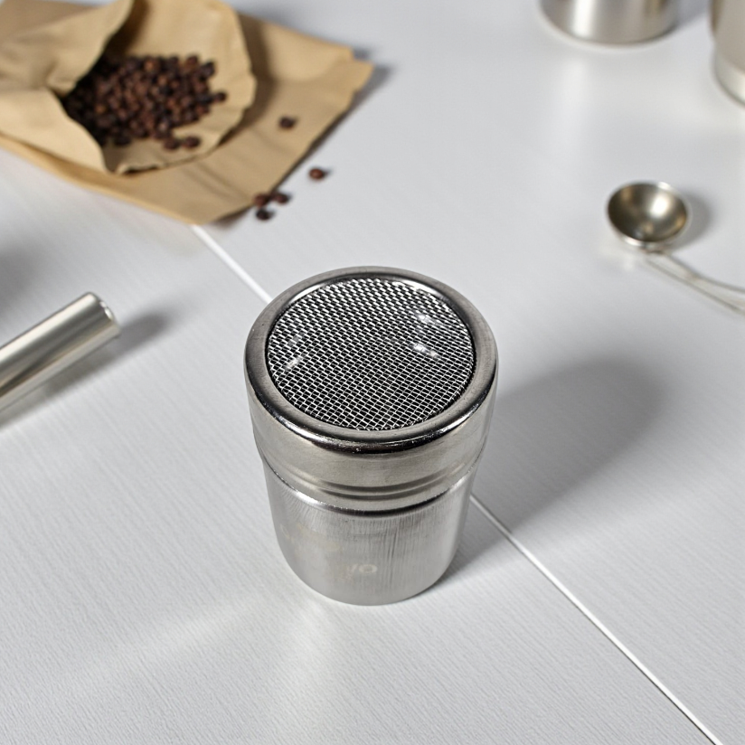 Gambar produk One Two Cups Penabur Bubuk Stensil Kopi Coklat Gula Barista Size S - HY1801504