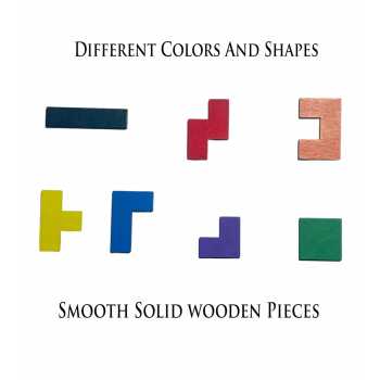 Gambar produk Mainan Puzzle Tangram Tetris Wooden Intelligence - WO01