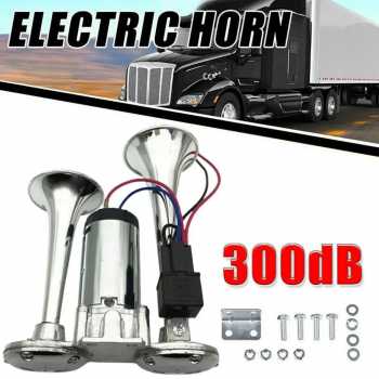 HX Klakson Terompet Truk Mobil Double Tube Horn Zinc Alloy 300dB 24V - H2