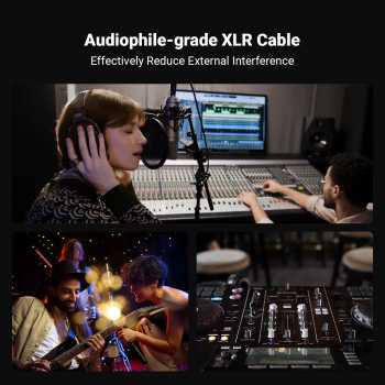 Gambar produk Fosi Audio Kabel XLR Male to Female Audio Amplifier Microphone Braided 1.2M