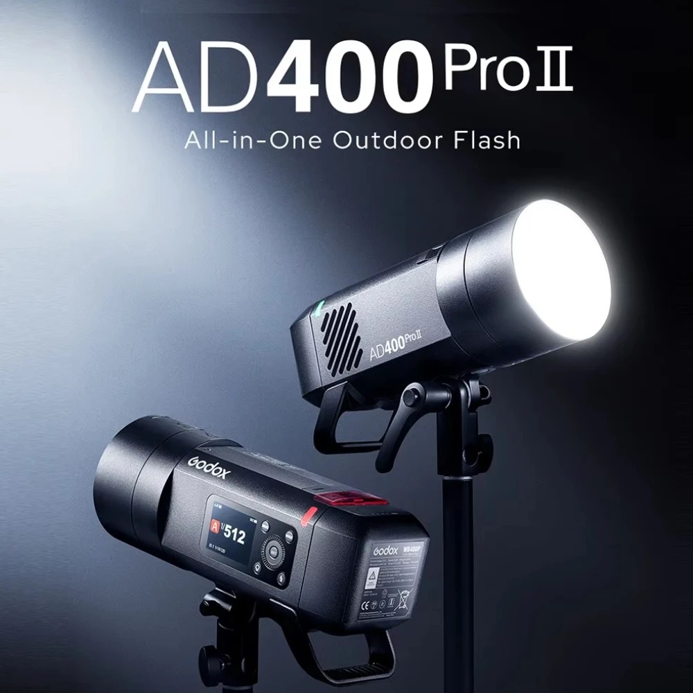 Gambar produk Godox Flash Camera Wireless 2.4GHz TTL 3in1 Color 2600mAh 400Ws - AD400ProII