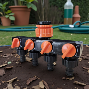 Gambar produk SeeKood Irigasi Air Taman One Way Four Water Outlet Controller Valve - SK41