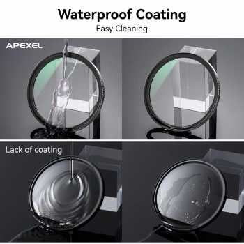 Gambar produk APEXEL Lensa Filter Kamera Smartphone Multi Coating UV/CPL/ND 67mm - APL-67FL3N