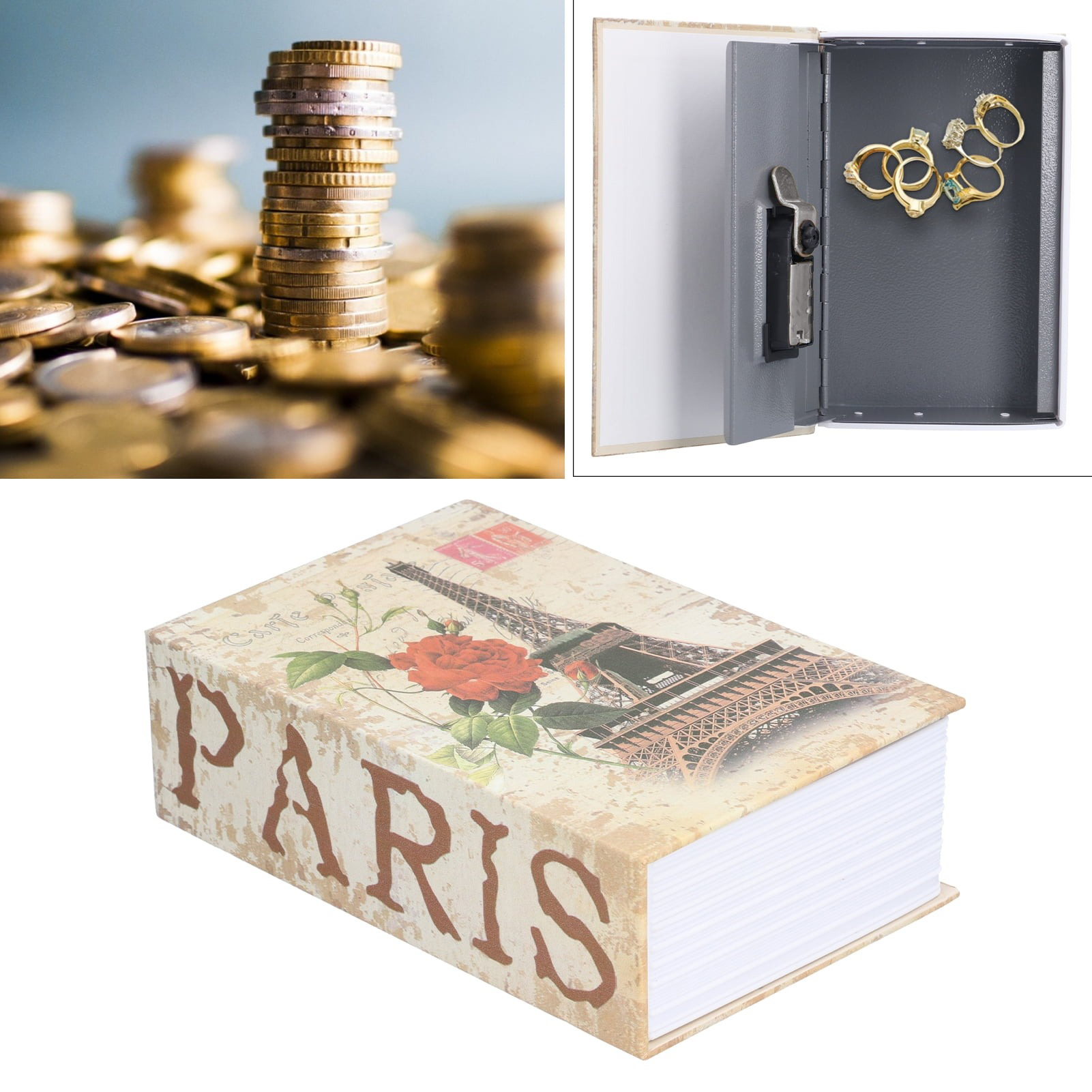 Gambar produk HOMESAFE Kotak Buku Novel Security Box Password Lock Size S - DHZ003