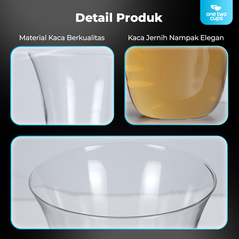 Gambar produk One Two Cups Gelas Whisky Cocktail Ultra Thin Rock Glass 300ml - KM137