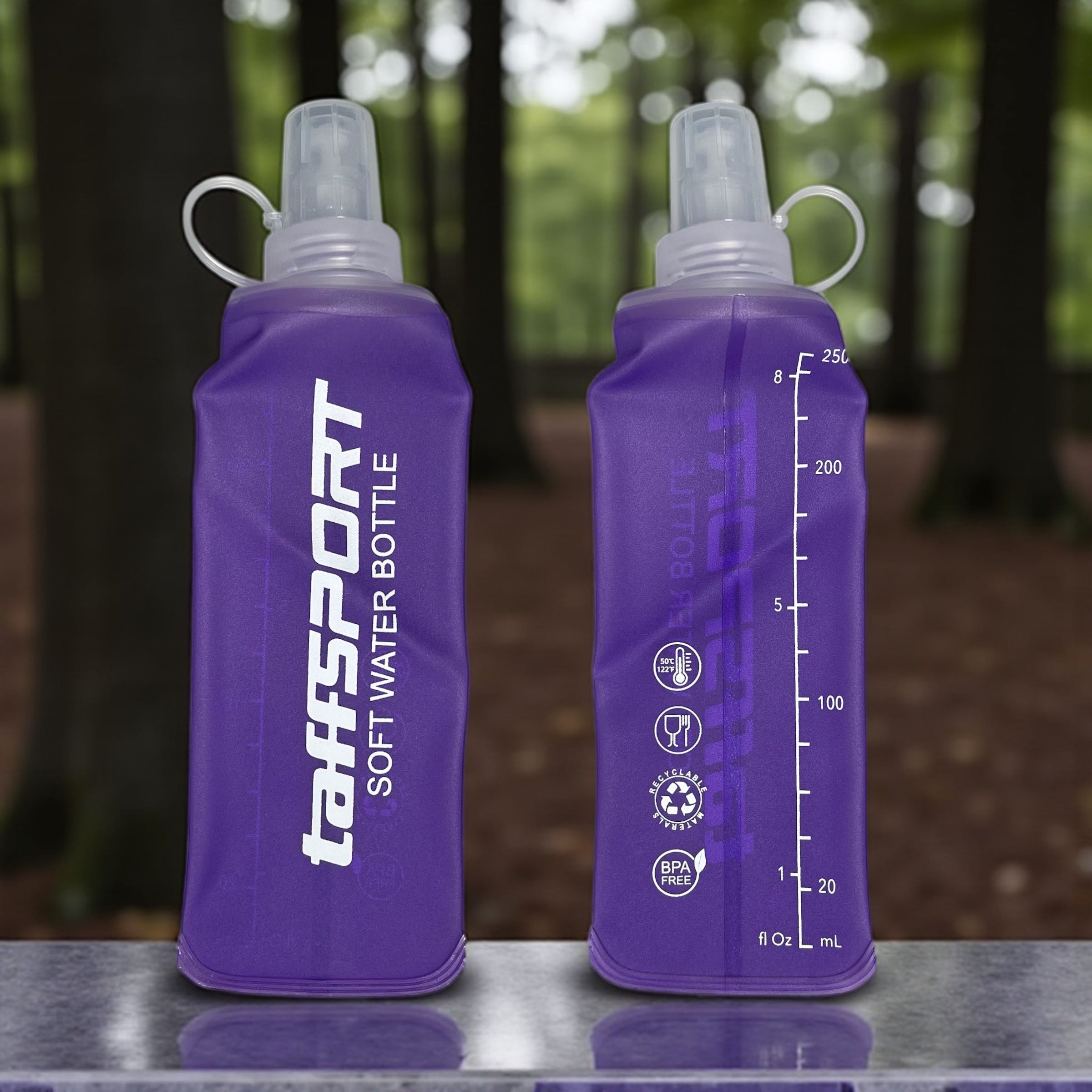 TaffSPORT Botol Minum Soft Flask Foldable Sport Water TPU 250ml - TF-25 Gambar produk TaffSPORT Botol Minum Soft Flask Foldable Sport Water TPU 250ml - TF-25