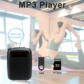 Gambar produk Little Bee Speaker Pinggang Bluetooth Voice Amplifier LED Wired 3W - YW-168U