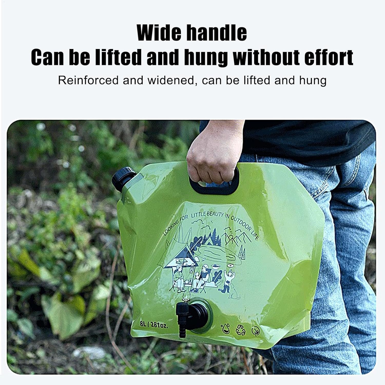 Gambar produk WATORU Kantong Air Minum Lipat Multifungsi Portable Water Bag 8L - W8000
