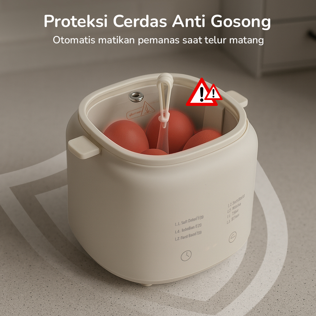 Gambar produk ONE MORE Alat Rebus Telur Elektrik Mini 4 Slot Egg Steamer 220V 300W - LG-803