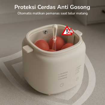 Gambar produk ONE MORE Alat Rebus Telur Elektrik Mini 4 Slot Egg Steamer 220V 300W - LG-803