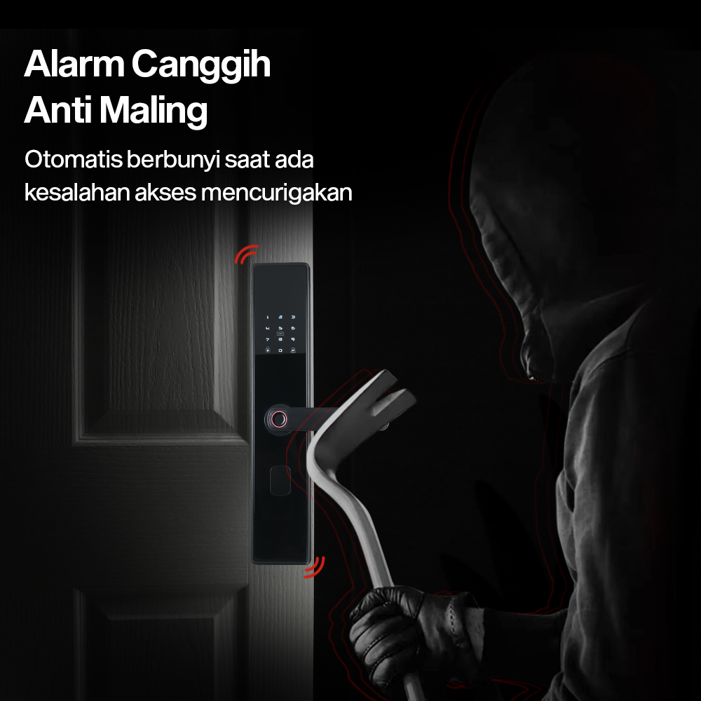 Gambar produk SUOYUN Smart Door Lock Fingerprint Password Card - B09