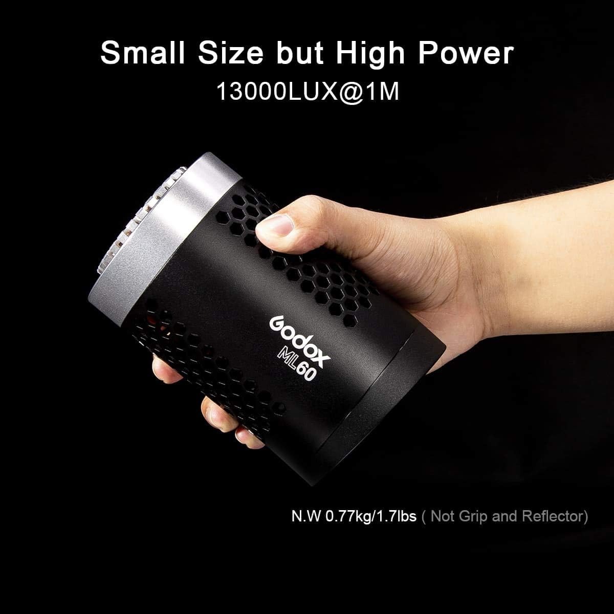Gambar produk Godox Lampu Studio LED Fill Light Handheld Portable 8 Mode 5600K 60W - ML60