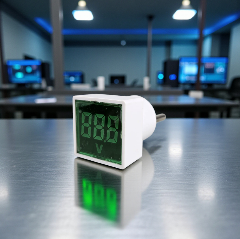 Taffware Alat Pengukur Listrik Voltmeter Digital Display Plug EU 220V - LED-FSV Gambar produk Taffware Alat Pengukur Listrik Voltmeter Digital Display Plug EU 220V - LED-FSV