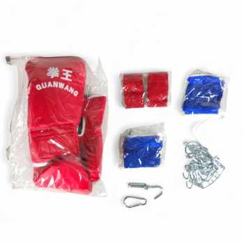 Gambar produk TaffSPORT QUANWANG Set Samsak Sarung Tinju MMA Boxing Sandbag 100cm - FE-BO1