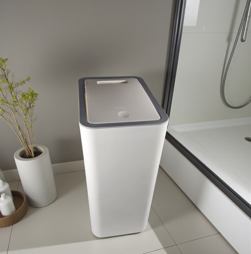 Trevice Tempat Sampah Tekan Press Trash Bin Smooth Opening 15L - T15 Gambar produk Trevice Tempat Sampah Tekan Press Trash Bin Smooth Opening 15L - T15