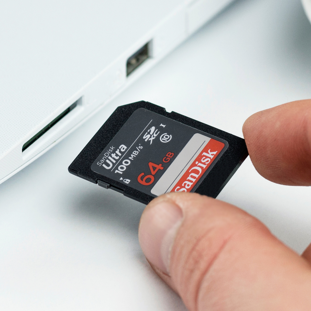Gambar produk SanDisk Ultra SDHC/XC UHS-I Card Class 10 100MB/s 64GB - SDSDUNR-GN3IN