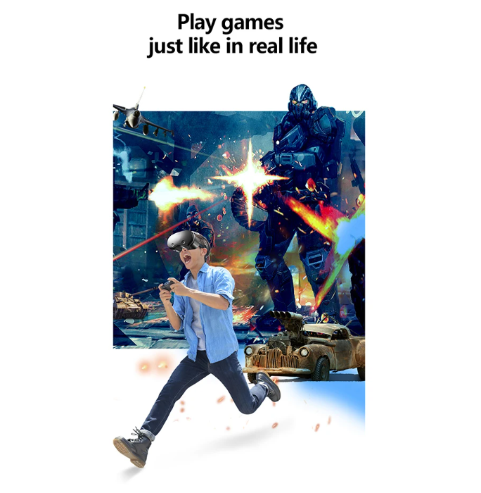 Gambar produk VRG VR Box 3D Giant Screen Virtual Reality Blue Light Glasses - Pro-X7