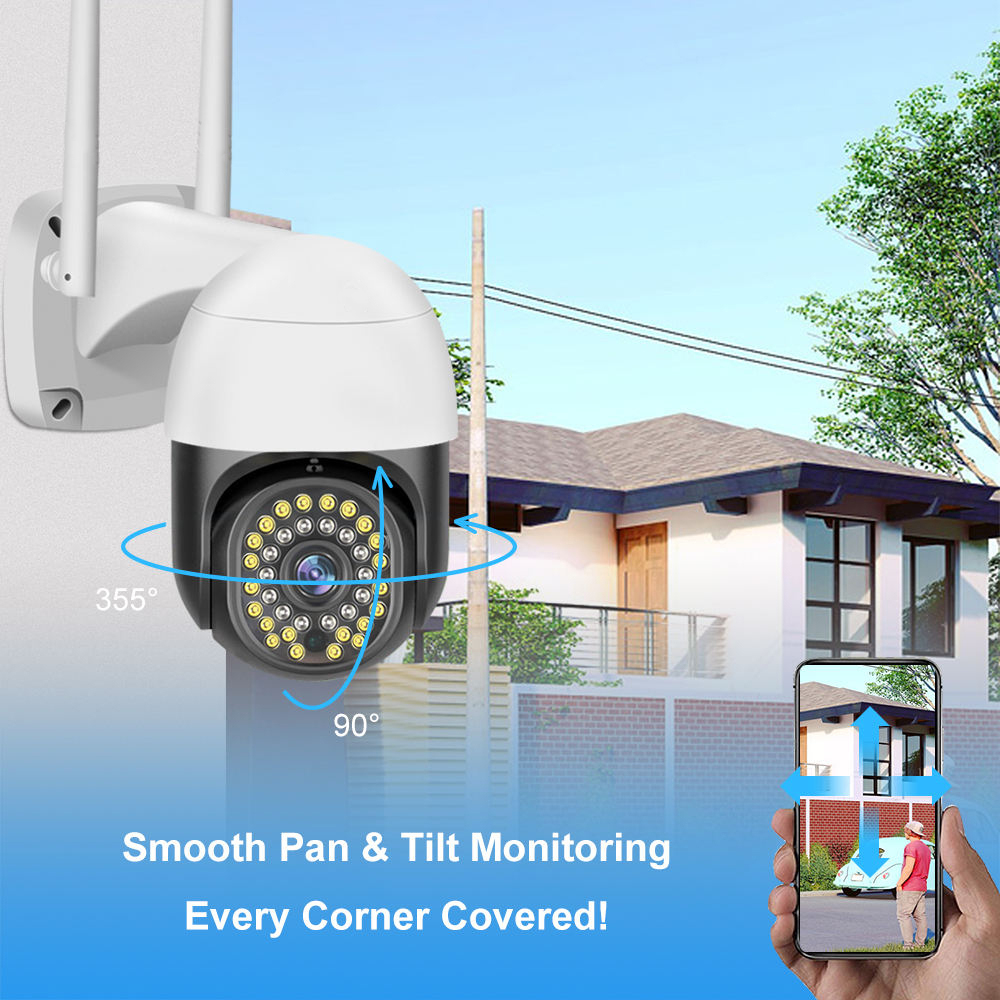 Gambar produk V380 Pro Kamera CCTV WiFi Outdoor Active Alarm Night Vision 1MP - C18PROX-L