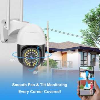 Gambar produk V380 Pro Kamera CCTV WiFi Outdoor Active Alarm Night Vision 1MP - C18PROX-L