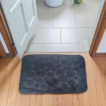 TaffHOME Keset Kamar Mandi Cobble Stone Super Absorbent 60x40cm - Jn39