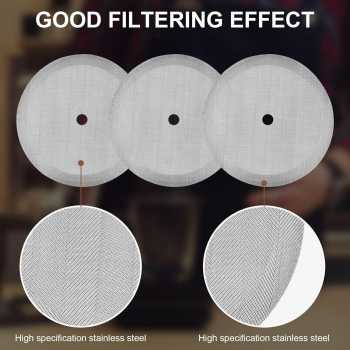 Gambar produk TIAJI Puck Screen Portafilter Espresso Machine 150 Micron 1.7mm Thick 53mm - TJ-150